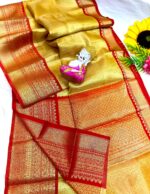 Kanchipuram Tishu Silk Saree With B.P. - Image 2