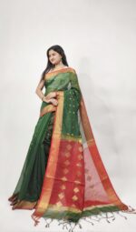 Cotton Silk Nimki Buti Saree With B.P. - Image 2