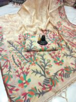 Tassar Tantuja Poddo Lota Design Saree With Worked B.P. - Image 3