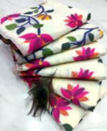 Cotton Resham Tantuja Design All Over Mina Work Saree With Worked B.P. - Image 2