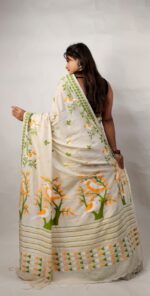 New Khadi Pakhi & Lota Buti Design Saree With B.P. - Image 4