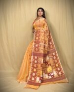 New Soft Pata jamdani Saree Without B.P.