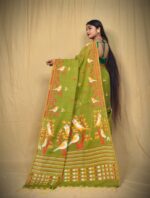 New Khadi Swan Buti Design Saree With B.P. - Image 4