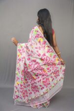 Premium Floral Jamdani Saree Without Blouse Piece - Image 2