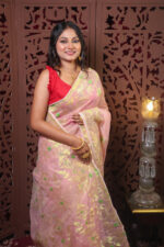 Trivuj Jamdani Saree With Blouse Piece - Image 2